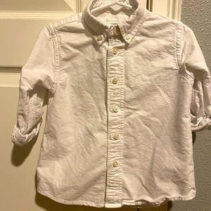 Crewcuts crisp white dress shirt 2t
